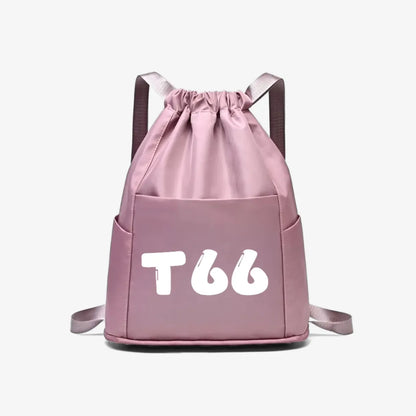 Mochila Saco Esportiva Impermeável com Bolso Antifurto - T60