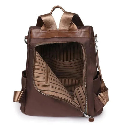 Bolsa Mochila Feminina Antifurto Impermeável - ChicSafe™