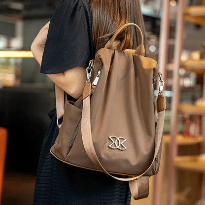 Bolsa Mochila Feminina Antifurto Impermeável - ChicSafe™