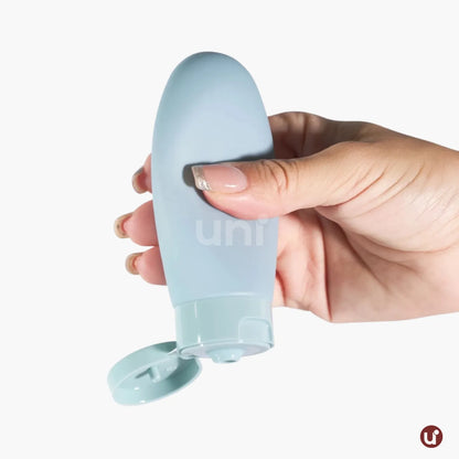 Kit de Frascos para Viagem em Silicone Antivazamento – 5 a 8 Peças