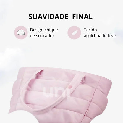 Bolsa Tote Feminina Puffer Impermeável com Porta Notebook - UniBubble™