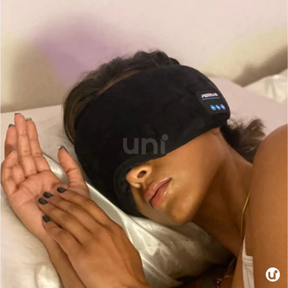 Máscara de Dormir Bluetooth com Fone e Blackout Total - Sono Profundo