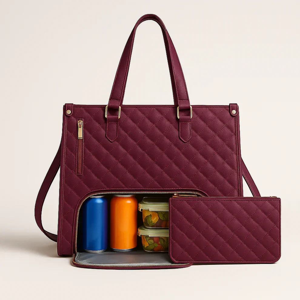 Bolsa Tote Feminina 3 em 1 para Notebook e Térmica - WorkChic™
