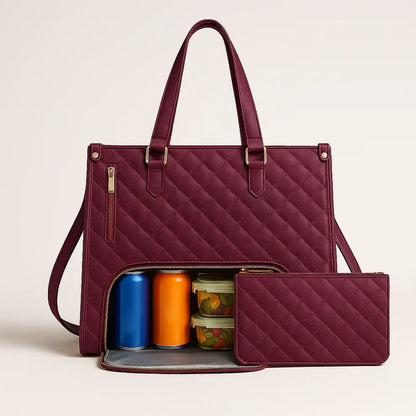 Bolsa Tote Feminina 3 em 1 para Notebook e Térmica - WorkChic™