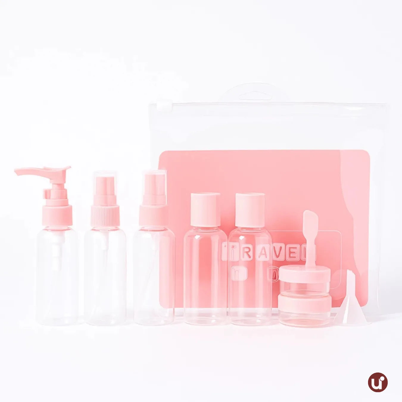 Kit de Frascos para Viagem em Silicone Antivazamento – 5 a 8 Peças