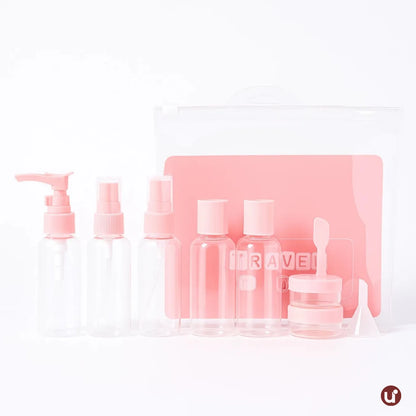 Kit de Frascos para Viagem em Silicone Antivazamento – 5 a 8 Peças
