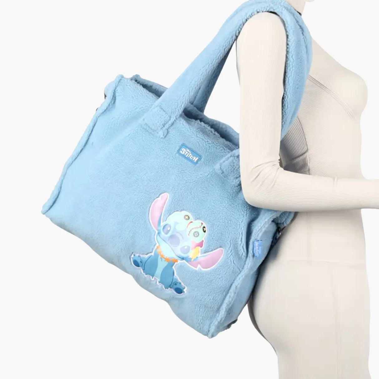 Bolsa Infantil Stitch e Xepa em Pelúcia Disney Premium - Edição Limitada