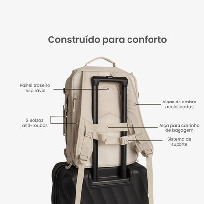 Mochila de Viagem Expansível Mala de Bordo para Notebook - EasyJet™