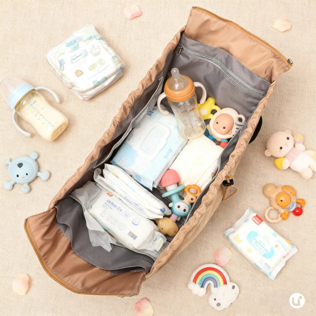 Bolsa Mochila Multifuncional Feminina Viagem e Maternidade 16 Bolsos Impermeável