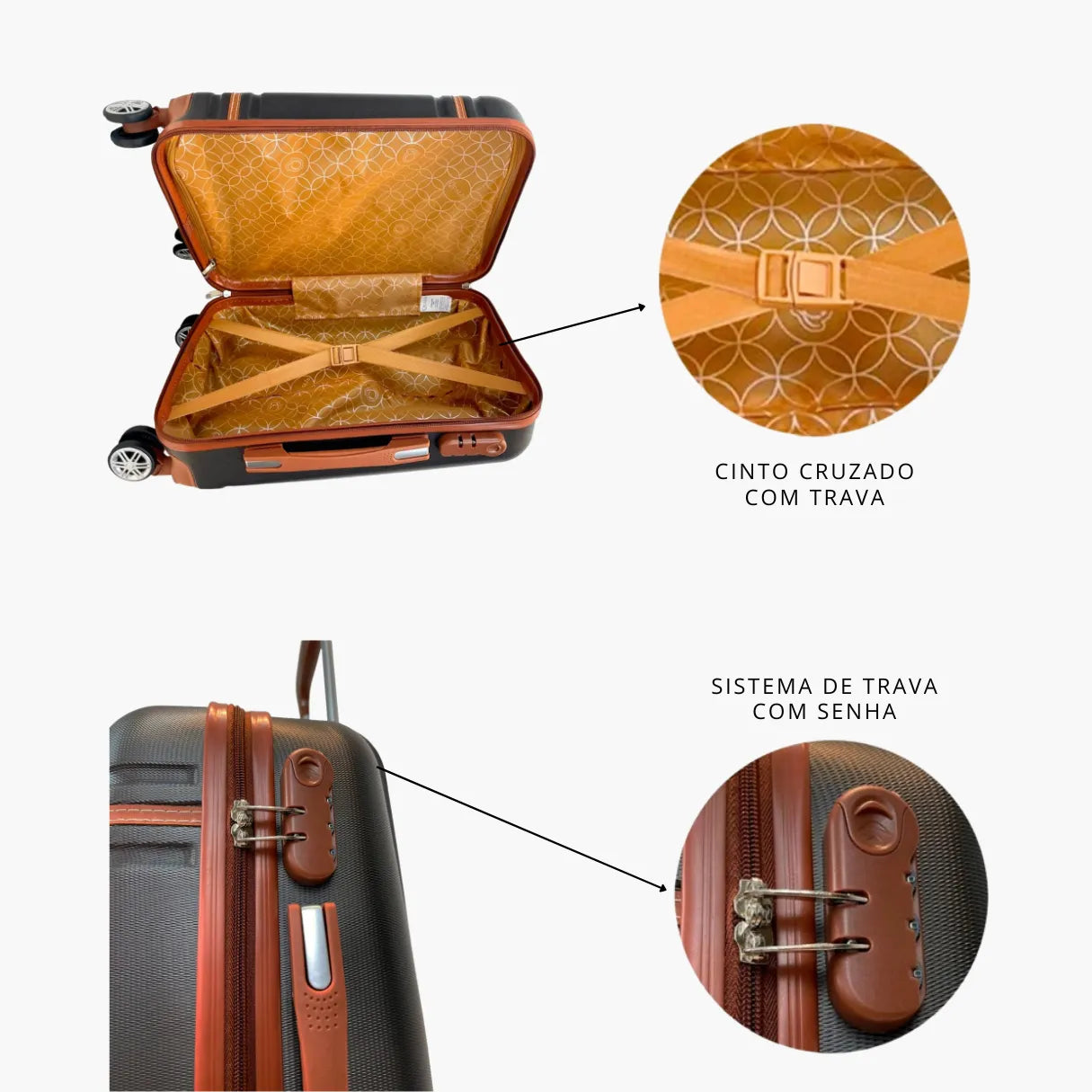 Kit Viagem Premium NovaTech™ + Qualis™ – Mochila 32-40 L + Mala 55x35x25 cm