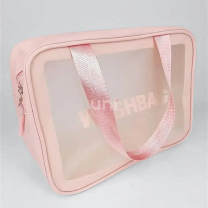 Kit 3 Necessaires Transparentes Impermeáveis para Viagem - WashBags™