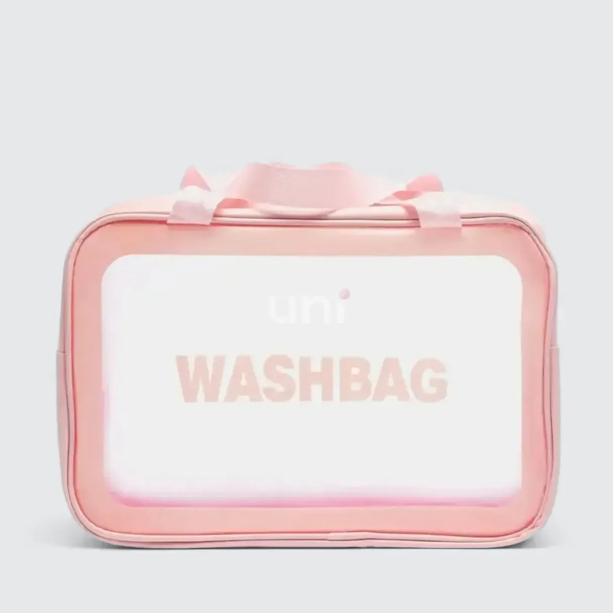 Kit 3 Necessaires Transparentes Impermeáveis para Viagem - WashBags™