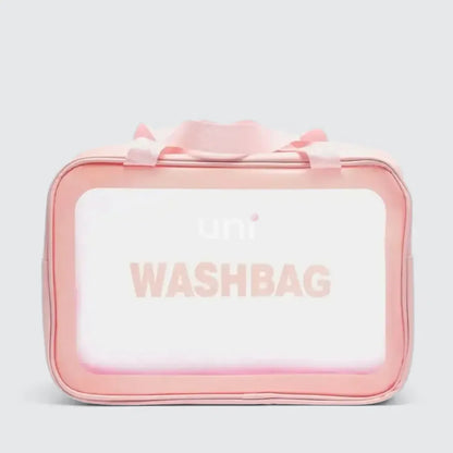 Kit 3 Necessaires Transparentes Impermeáveis para Viagem - WashBags™