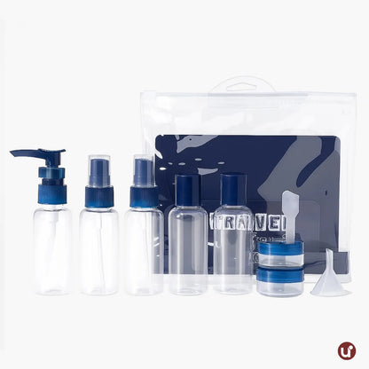 Kit de Frascos para Viagem em Silicone Antivazamento – 5 a 8 Peças