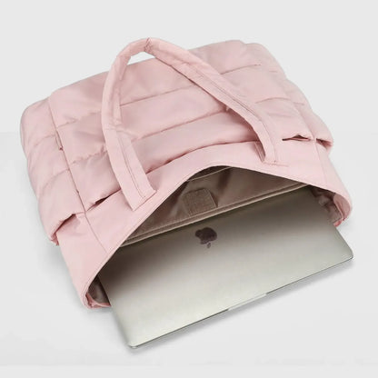 Bolsa Tote Feminina Puffer Impermeável com Porta Notebook - UniBubble™