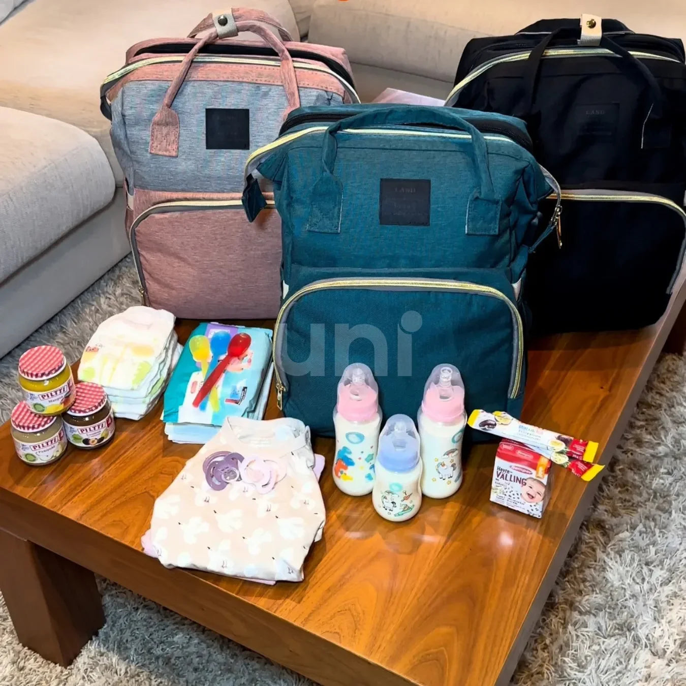 Mochila Maternidade Impermeável com Berço Portátil Térmica - BabyBoo™