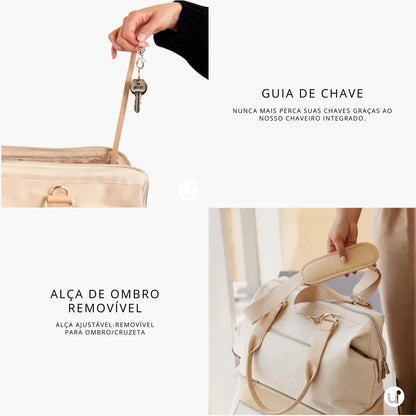 Bolsa de Viagem Feminina 49L com Porta Notebook - Weekender™