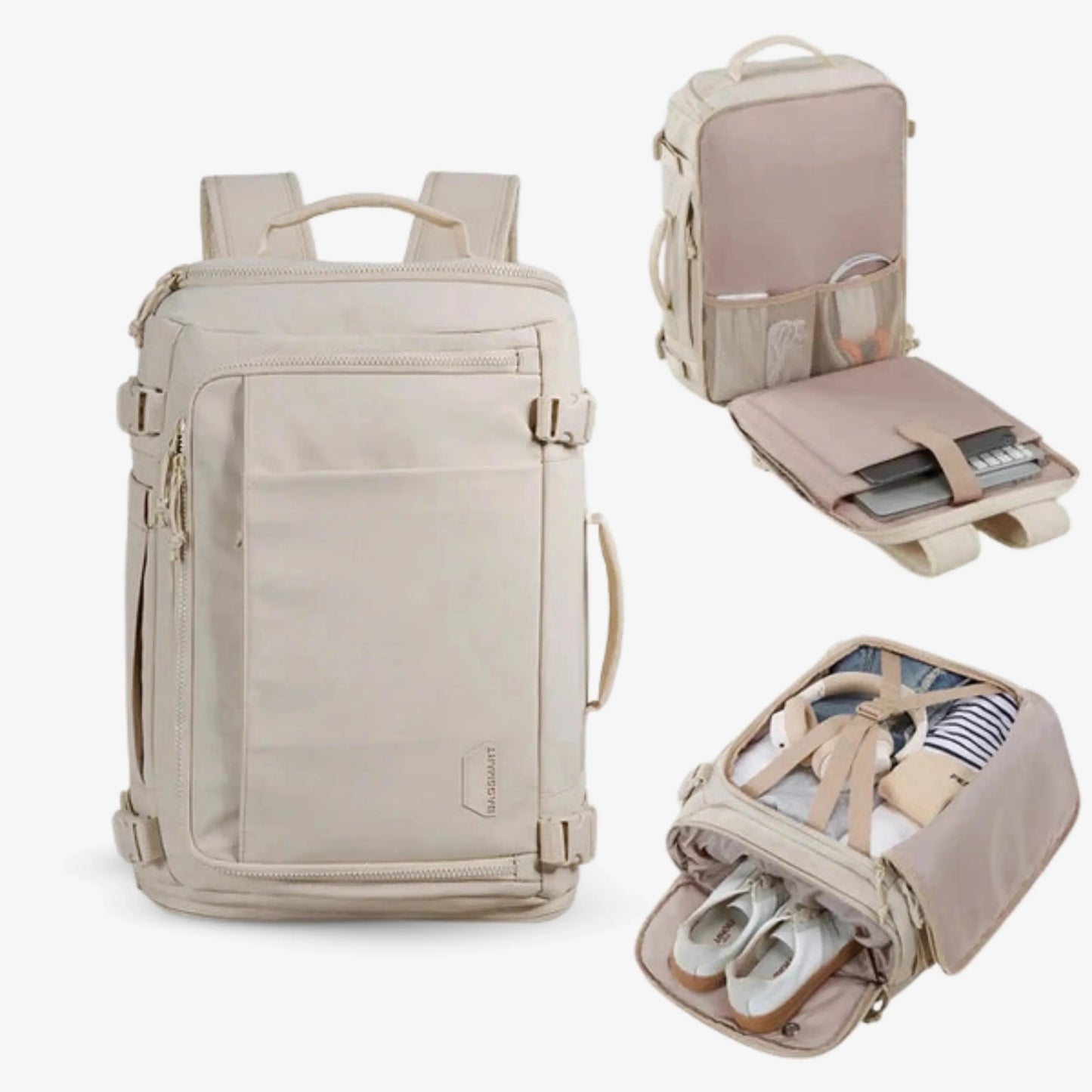 Mochila de Viagem Expansível Mala de Bordo para Notebook - EasyJet™