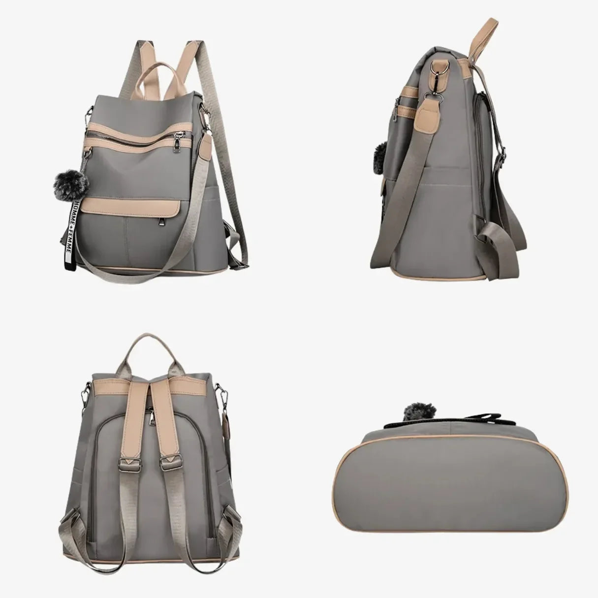Bolsa Mochila Feminina Antifurto Impermeável 3 em 1 - PickPocket™