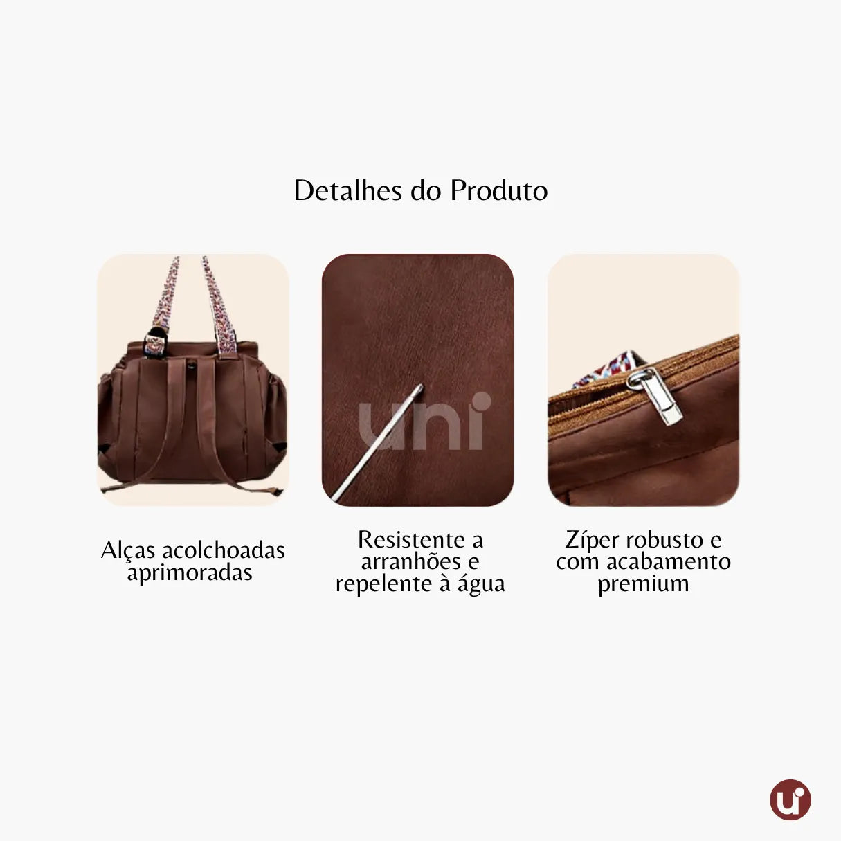 Bolsa Mochila Multifuncional Feminina Viagem e Maternidade 16 Bolsos Impermeável