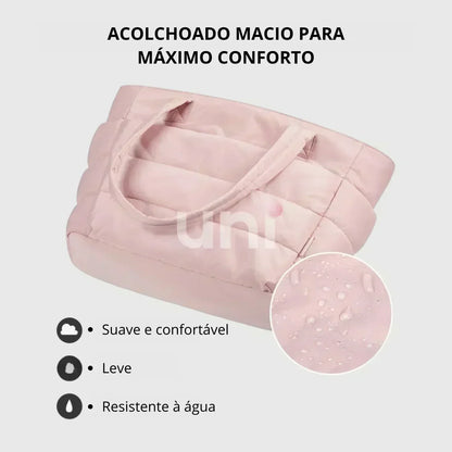 Bolsa Tote Feminina Puffer Impermeável com Porta Notebook - UniBubble™