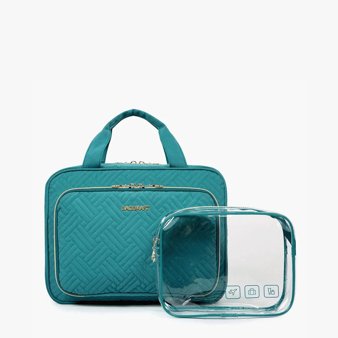 Necessaire de Viagem Dobrável Feminina com Gancho BeautyVoyage™