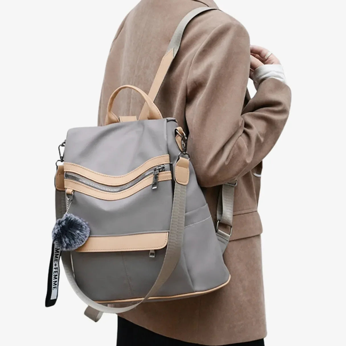 Bolsa Mochila Feminina Antifurto Impermeável 3 em 1 - PickPocket™