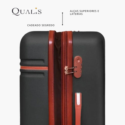 Kit Viagem Premium NovaTech™ + Qualis™ – Mochila 32-40 L + Mala 55x35x25 cm