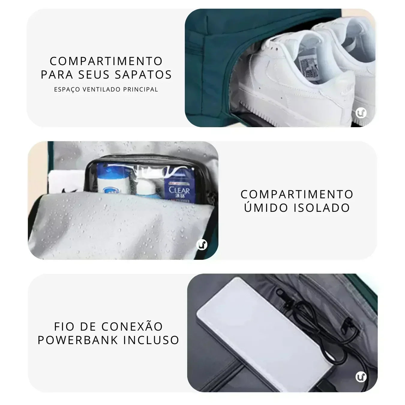 Mochila de Viagem Feminina Mala de Bordo Impermeável 29L - BellaJourney™