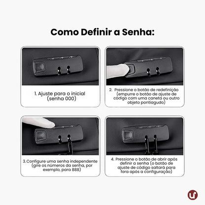 Mochila de Viagem a Vácuo Expansível 60L Mala de Bordo Impermeável
