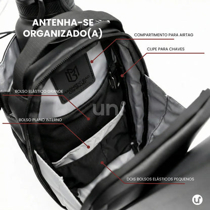 Bolsa Transversal Magnética Porta Celular e Garrafa - Térmica