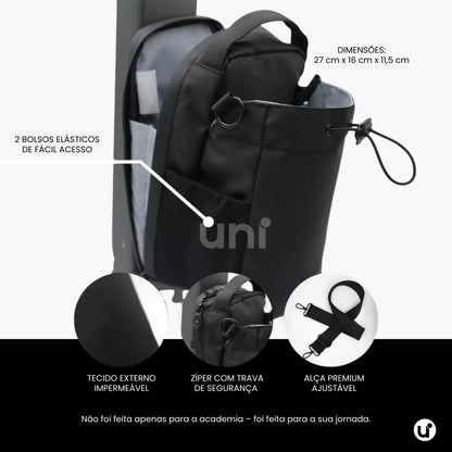 Bolsa Transversal Magnética Porta Celular e Garrafa - Térmica
