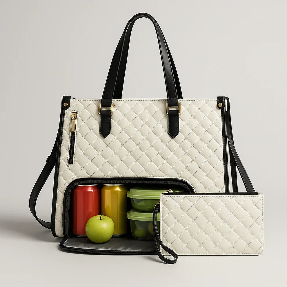 Bolsa Tote Feminina 3 em 1 para Notebook e Térmica - WorkChic™