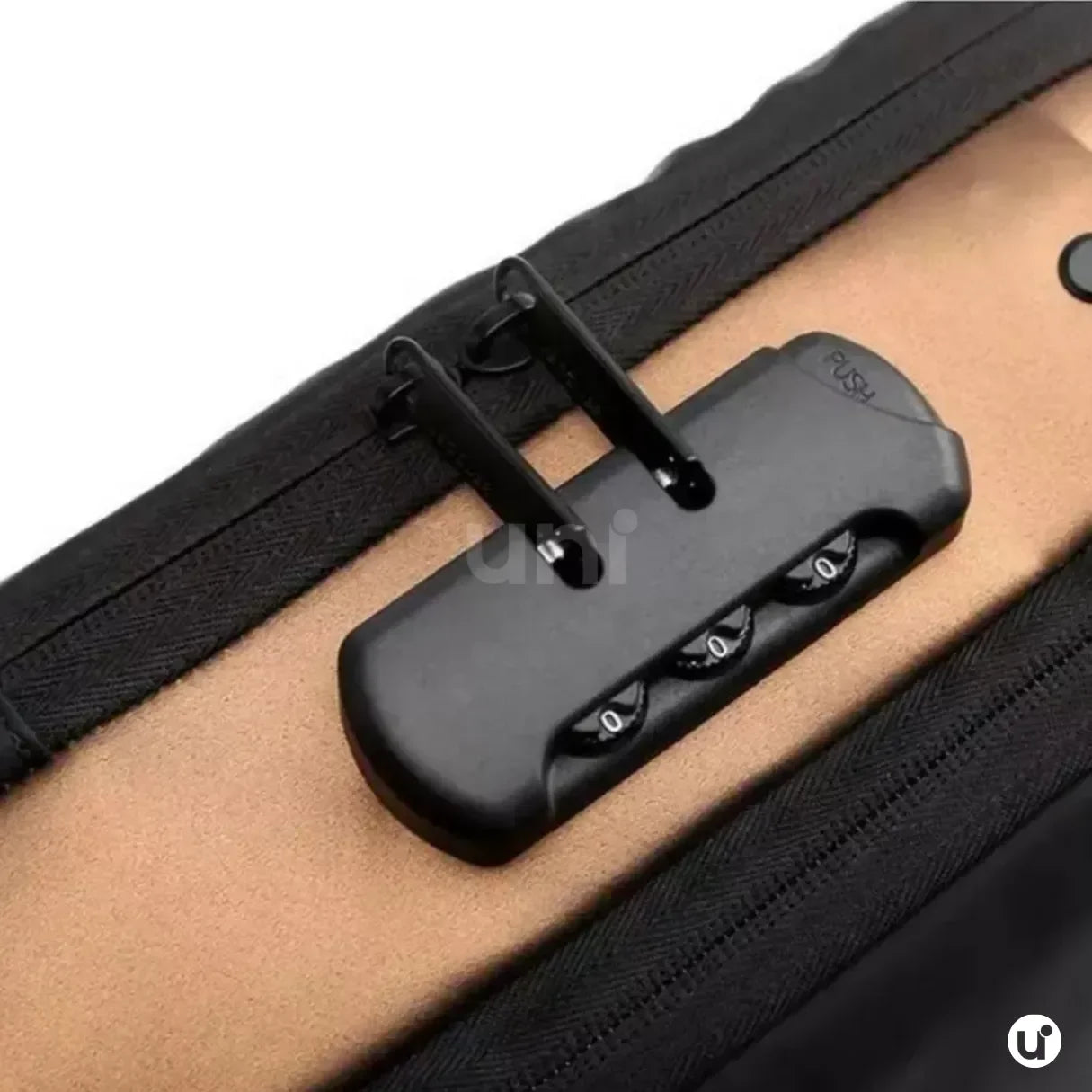 Bolsa Transversal Antifurto Impermeável com Cadeado e USB - SecureCarry™