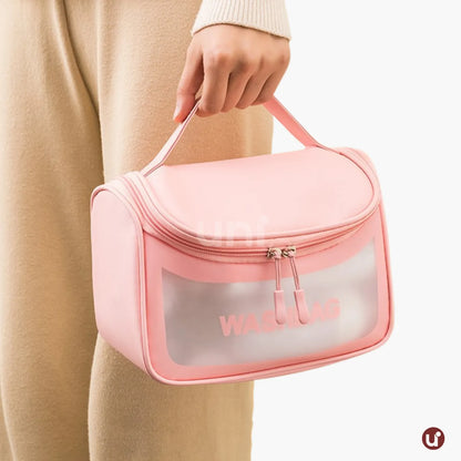 Necessaire de Viagem com Gancho Transparente WashBag Premium