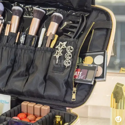 Maleta de Maquiagem Profissional Grande com Divisórias Ajustáveis - LaryBag™