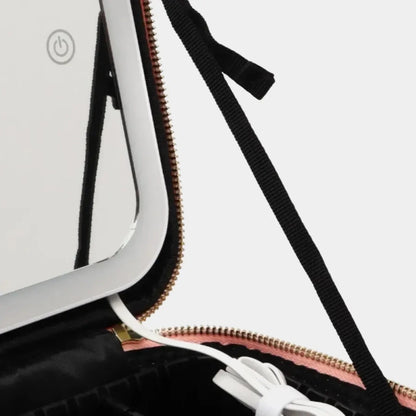 Necessaire Feminina Camarim Portátil com Espelho LED - LedBag™ 2.0