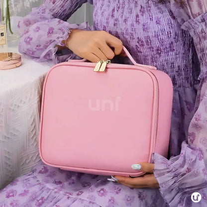 Necessaire Feminina Camarim Portátil com Espelho LED - LedBag™ 2.0