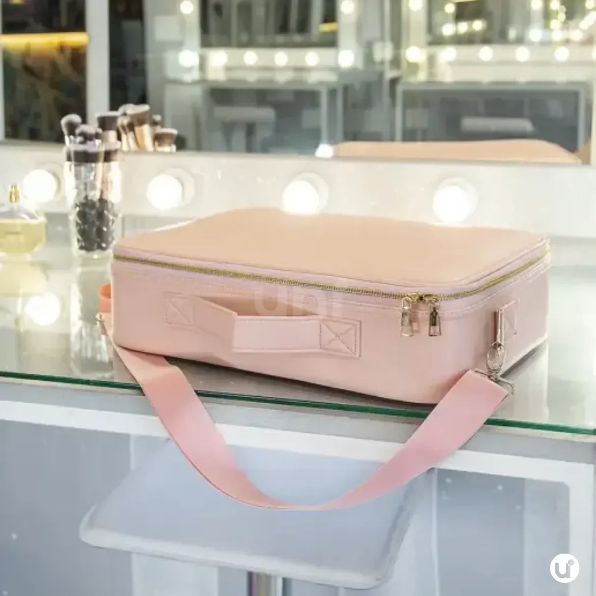 Maleta de Maquiagem Profissional Grande com Divisórias Ajustáveis - LaryBag™