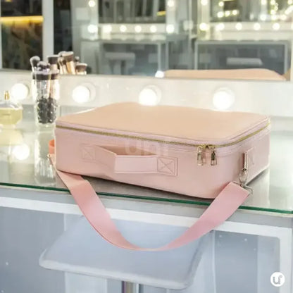 Maleta de Maquiagem Profissional Grande com Divisórias Ajustáveis - LaryBag™