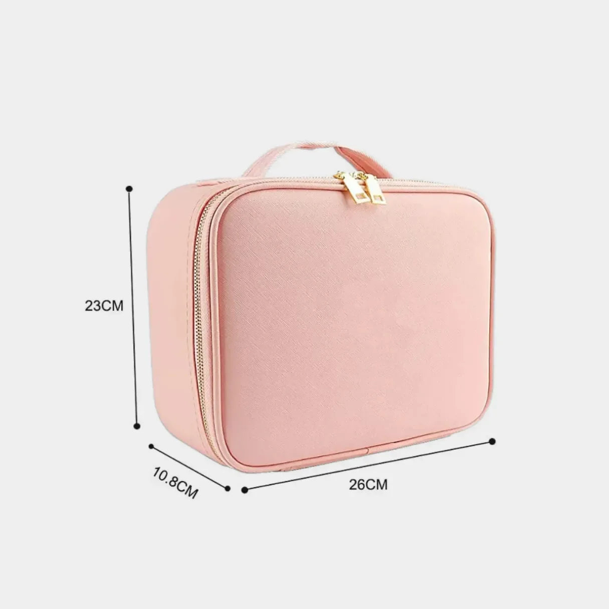 Necessaire Feminina Camarim Portátil com Espelho LED - LedBag™ 2.0