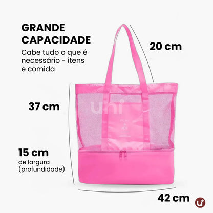 Bolsa de Praia Térmica 2 em 1 com Cooler Integrado - Uni Summer