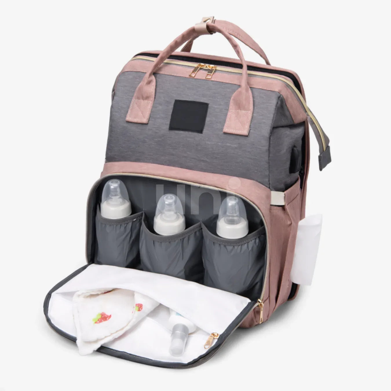 Mochila Maternidade Impermeável com Berço Portátil Térmica - BabyBoo™