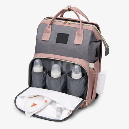 Mochila Maternidade Impermeável com Berço Portátil Térmica - BabyBoo™