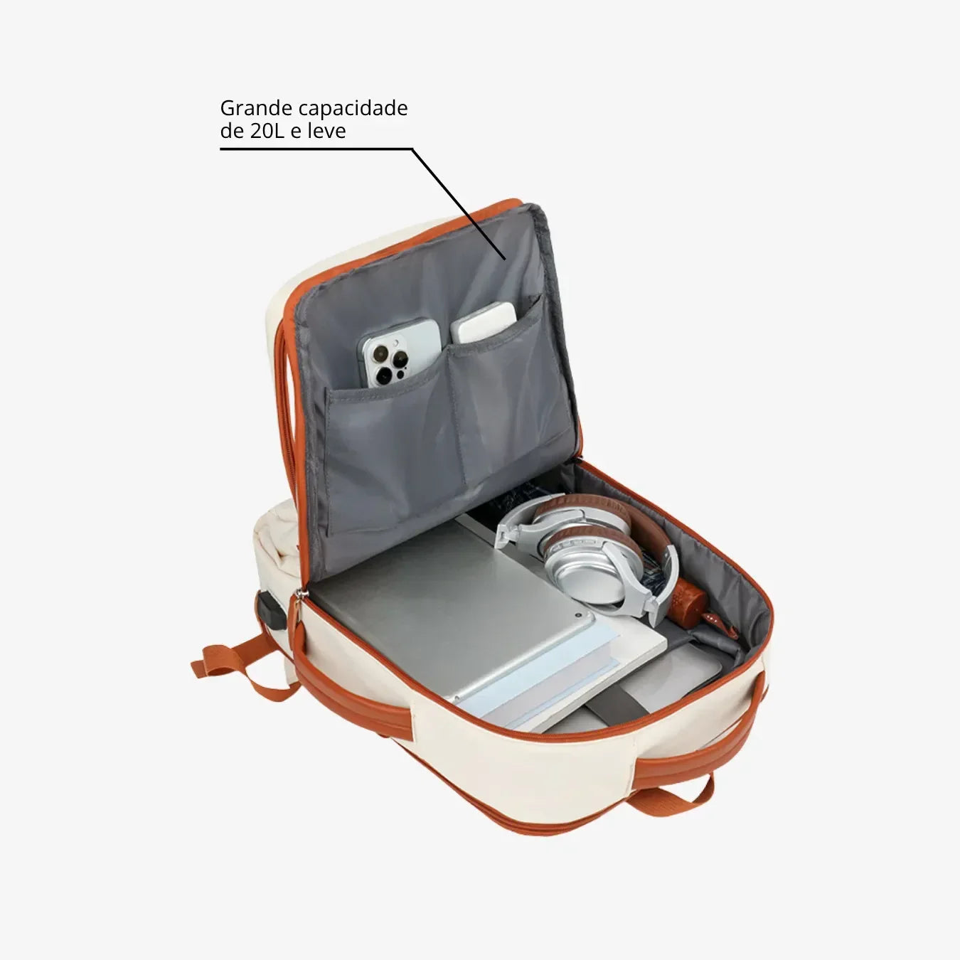 Kit Mala de Bordo 10kg e Mochila Siena™ com Capa Protetora