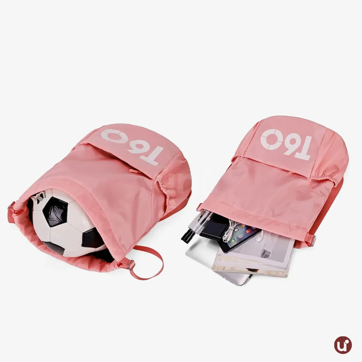 Mochila Saco Esportiva Impermeável com Bolso Antifurto - T60