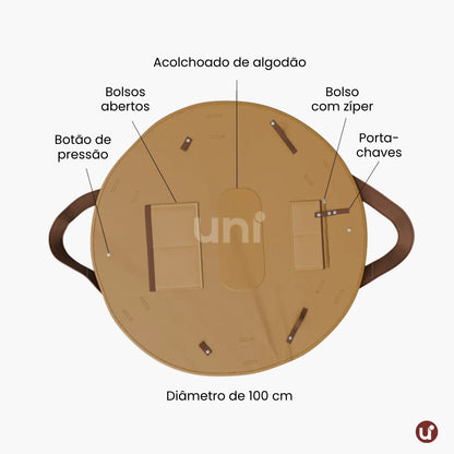 Bolsa de Praia 2 em 1 Impermeável que Vira Manta - TOTED®