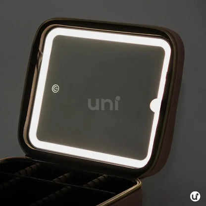 Necessaire Feminina Camarim Portátil com Espelho LED - LedBag™ 2.0