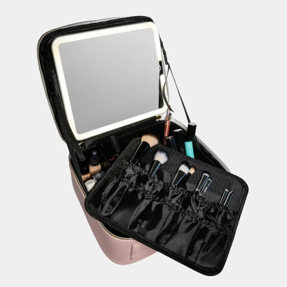 Necessaire Feminina Camarim Portátil com Espelho LED - LedBag™ 2.0