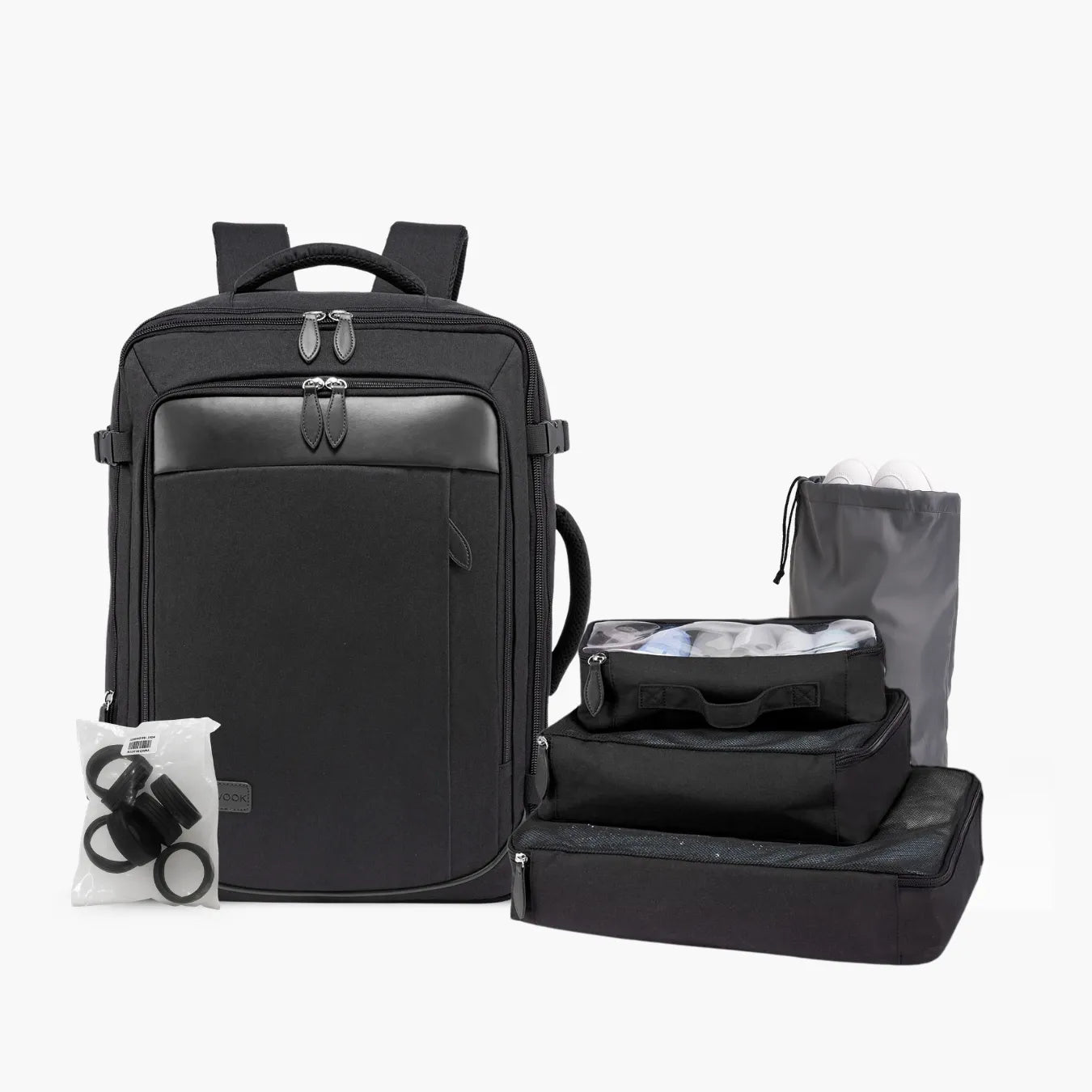 Mochila de Viagem 40L Expansível + 3 Necessaires Grátis